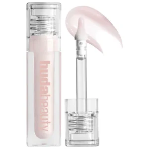 HUDA BEAUTY Faux Filler Shiny Lip Gloss – High-Gloss, Non-Sticky Finish
