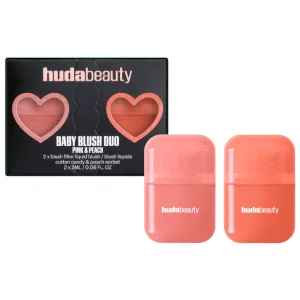 HUDA BEAUTY Mini Baby Blush Duo – Soft Flush Cheek Set