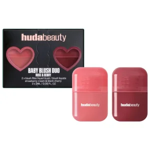 HUDA BEAUTY Mini Baby Blush Duo – Soft Flush Cheek Set