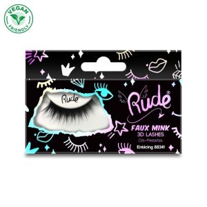Rude Faux Mink 3D False Lashes – Full, Fluffy & Natural Glam
