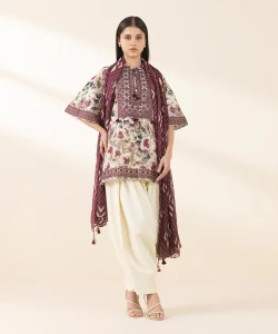 Sapphire 3 Piece - Embroidered Lawn Suit