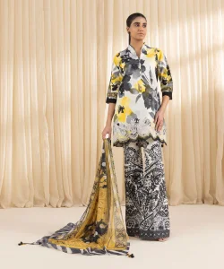 Sapphire 3 Piece - Embroidered Lawn Suit