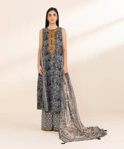 Sapphire 3 Piece - Embroidered Lawn Suit