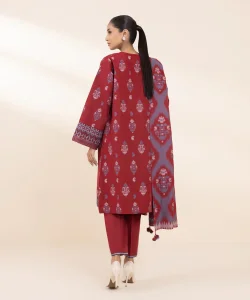 Sapphire 3 Piece - Embroidered Jacquard Suit