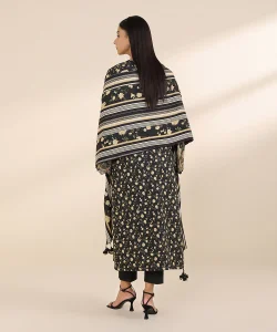 Sapphire 3 Piece - Embroidered Karandi Suit