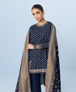 Sapphire 3 Piece - Embroidered Cambric Suit