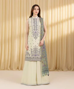 Sapphire 3 Piece - Embroidered Lawn Suit