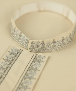 Sapphire Embroidered Wash & Wear Suit