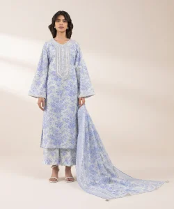 Sapphire 3 Piece - Embroidered Lawn Suit