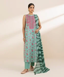 Sapphire 3 Piece - Embroidered Lawn Suit