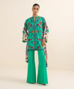 Sapphire 3 Piece - Printed Cotton Suit