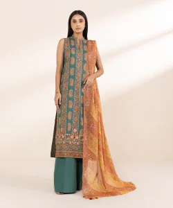 Sapphire 3 Piece - Embroidered Lawn Suit