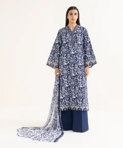 Sapphire 3-Piece Embroidered Lawn Suit