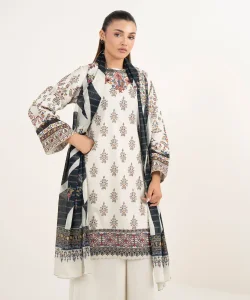 Sapphire 3 Piece Embroidered Cotton Suit