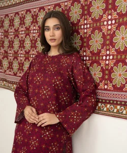 Sapphire 3 Piece Printed Khaddar Suit