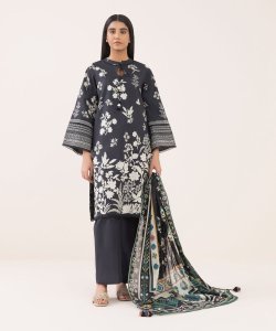Sapphire 3 Piece Printed Cotton Suit
