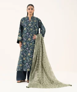 Sapphire 3 Piece Printed Cotton Suit