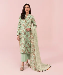 Sapphire 3 Piece Printed Cambric Suit