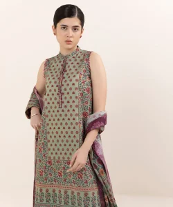 Sapphire 3 Piece Printed Cotton Suit