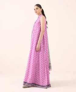 Sapphire 3 Piece Printed Light Linen Suit