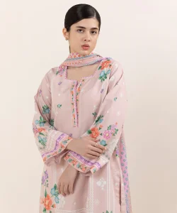 Sapphire 3 Piece Printed Cotton Suit