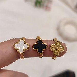 Van Cleef Stainless Steel Rings