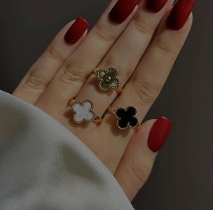 Van Cleef Stainless Steel Rings
